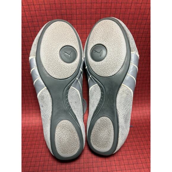 Puma Sport Lifestyle Suede Women’s US Size 6.5 Grey/Turquoise Slightly Worn - Picture 5 of 7